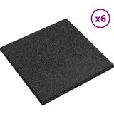  Ploče za zaštitu od padova 6 pcs Crna 50 x 50 cm Guma | shoptok.hr