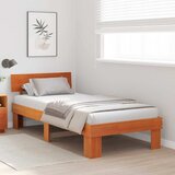  Krevetna konstrukcija s uzglavljem Vosak smeđa 100 x 200 cm | shoptok.hr
