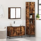  3-dijelni set kupaonskog namještaja boja hrasta drveni | shoptok.hr