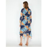 Koton Women's Navy Blue Patterned Dress | Shoptok.si