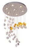  LED kristalni plafonski luster AVARA LED/24W/230V Ø 40 cm sjajni hrom + daljinski upravljač | Eponuda.com