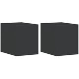  Vanjske zidne svjetiljke 2 kom crne od lijevanog aluminija | shoptok.hr