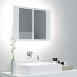 vidaXL LED kupaonski ormarić s ogledalom bijeli 60 x 12 x 45 cm Cijene