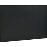 Sobna pregrada sa 6 panela crna 240 x 180 cm čelična | Shoptok.si