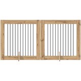  Vrata za pse s postoljem 2 pcs Hrast artisan 100 x 100 cm | Eponuda.ba