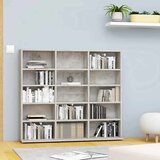 Ormarić za CD-ove boja betona 100x23x89,5 cm konstruirano drvo | shoptok.hr