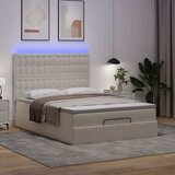  Otomanski krevet s madracima i LED 140x190cm umjetna koža | Eponuda.com