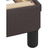  Posteljni okvir z LED brez vzmetnice temno rjav 100x200cm blago, (21791522) | Shoptok.si