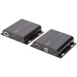 Digitus DS-55122 4K HDMI Extender Set prek IP prek omrežnega kabla (CAT5/5e/6/7), 4K2K/30Hz, črn DS-55122 HDMI, infrardeč razširitev (podaljša, (20428695) Cene
