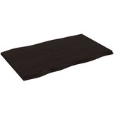 vidaXL Stolna ploča tamnosiva 80x50x2 cm obrađena masivna hrastovina Cijene