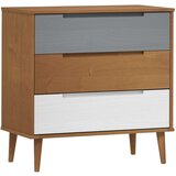  Ladičar MOLDE smeđi 80 x 40 x 80 cm od masivne borovine | shoptok.hr