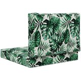  Zunanja blazina za kavč 2 pcs Vzorec lista Poliester, (5000232290) | Shoptok.si