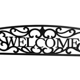  Vrtna metalna klupa s naslonom WELCOME - 127 cm | shoptok.hr