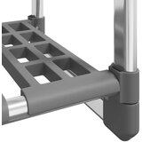 vidaXL Stalak za odjeću s 3 razine srebrni 59x29x192 cm aluminijski | shoptok.hr