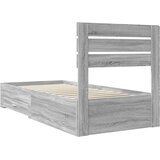  Krevetna konstrukcija s ladicama Siva Sonoma 100 x 200 cm | shoptok.hr