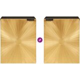 vidaXL Kupaonski ormar s policom Zidne Crna i zlatna 38 x 33 x 48 cm | shoptok.hr
