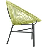 Stolica Acapulco od poliratana zelena | shoptok.hr