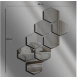 WALLXPERT Ogledalo Ozgl525, 44x60 cm, Sivo | Eponuda.ba