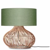Good&Mojo Zelena/u prirodnoj boji stolna lampa s tekstilnim sjenilom (visina 60 cm) Kalahari –