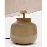 Kave Home Bež stolna lampa keramička s tekstilnim sjenilom (visina 40 cm) Tay – | shoptok.hr