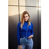 Fasardi Lady's fitted cornflower turtleneck | shoptok.hr