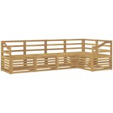  Set vanjskih sofa 5 pcs Bijela 245 x 126,5 x 73 cm | shoptok.hr