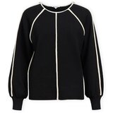 .OBJECT Puloverji Reynard Knit - Black/Sandshell Črna Cene