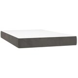 Box spring postelja z vzmetnico temno siva 120x200 cm žamet, (20727072) | Shoptok.si