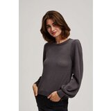 Marisse Sweater With Puffed Sleeves And Metallic Thread Cene