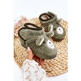Boto Children's insulated slippers with green bear Eberra | ePonuda.com