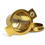 Cedilo za čaj Tea Master, s pokrovom/podstavkom - gold
