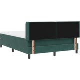 Box Spring Krevet s Madracem Tamnozelena 140x200 cm Baršun | shoptok.hr