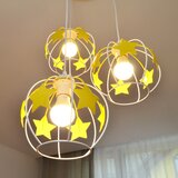  Dečiji luster na sajli STARS 3xE27/15W/230V žuta/bela | Eponuda.com