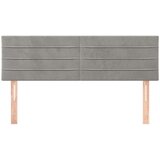  Uzglavlja 2 kom svjetlosiva 72 x 5 x 78/88 cm baršunasta | shoptok.hr