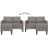 SOFA 2-sjed s ležaljkom u obliku slova L Taupe 125 cm tkanina | shoptok.hr