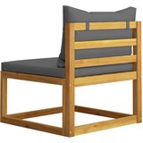  3057608 4-Seater Garden Sofa with Cushion Solid Acacia Wood (2x311856) | shoptok.hr