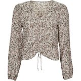 Only Topi & Bluze ONLHEIDI L/S RUCHING TOP Večbarvna | Shoptok.si