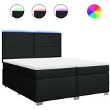  Krevet s oprugama i madracem crni 200x200 cm od tkanine | shoptok.hr