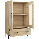  Visoka komoda boja hrasta sonome 70x31x115 cm konstruirano drvo | shoptok.hr