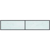 TV omarica beli marmor 200x40x40,5 cm kaljeno steklo, (20914445) | Shoptok.si