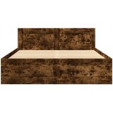  Okvir za krevet s uzglavljem boja hrasta 120x200 cm drveni | Eponuda.com