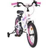 Volare dječji bicikl Lily 16″ bijelo-ružičasto-ljubičaste boje, s dvije ručne kočnice | shoptok.hr