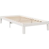  Krevet s regalom za knjige bez madraca bijeli 75x190cm borovina | shoptok.hr