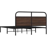  Okvir kreveta bez madraca smeđa boja hrasta 150x200 cm drveni | shoptok.hr