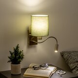  Brilagi - LED zidna lampa NUBILA 1xE27/25W/230V + LED/3W mesing/zelena | Eponuda.com