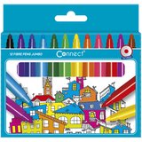 Flomaster ŠKOLSKI 12BOJA JUMBO CONNECT BLISTER | shoptok.hr