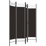 Sobna pregrada s 4 panela smeđa 160 x 180 cm | Eponuda.ba