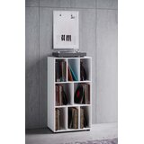 MID.YOU REGAL ZA GRAMOFONSKE PLOŠČE 60/115/36 cm bela | Shoptok.si