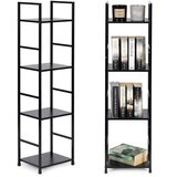 Modern Home LOFT polica za knjige, 4 razine, crna | shoptok.hr