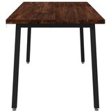  Kvadratni blagovaonski stol 160 x 80 x 75 cm Tamno smeđa - tamno smeđa i crna 160 x 80 x 75 cm Četvrtasto | shoptok.hr